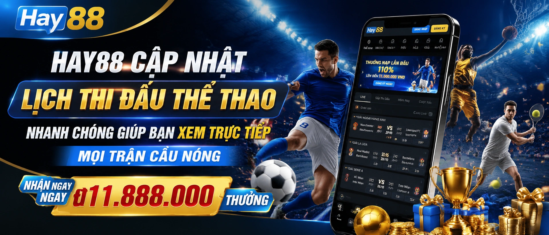 Hình ảnh thể thao mobile trên điện thoại