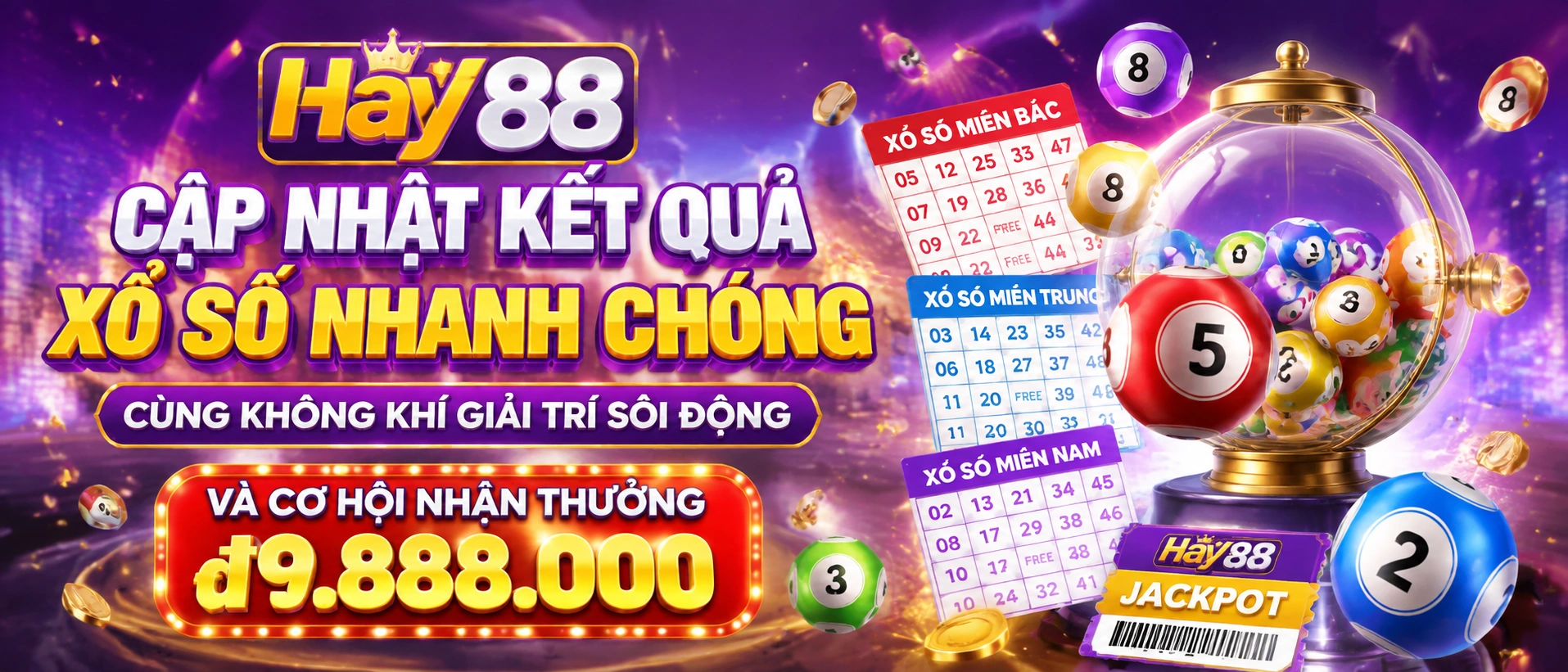 Giao diện Xổ Số Online của hay88.com.bz